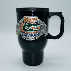 Florida Gators Travel Coffee Mug Black 14 oz Stainless Steel Handle Insulated 3D
